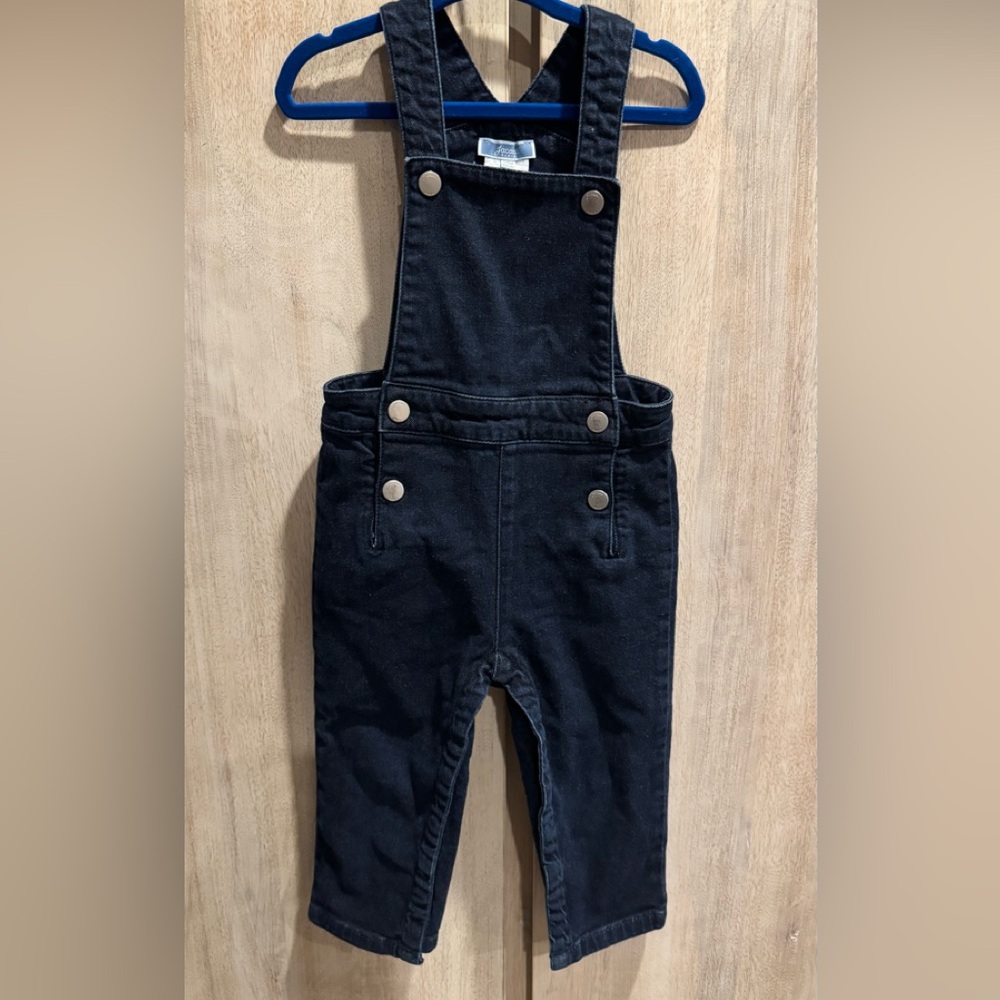 Jacadi Paris Dark Rinse Denim Stylish Overalls 
Size: 24 Months